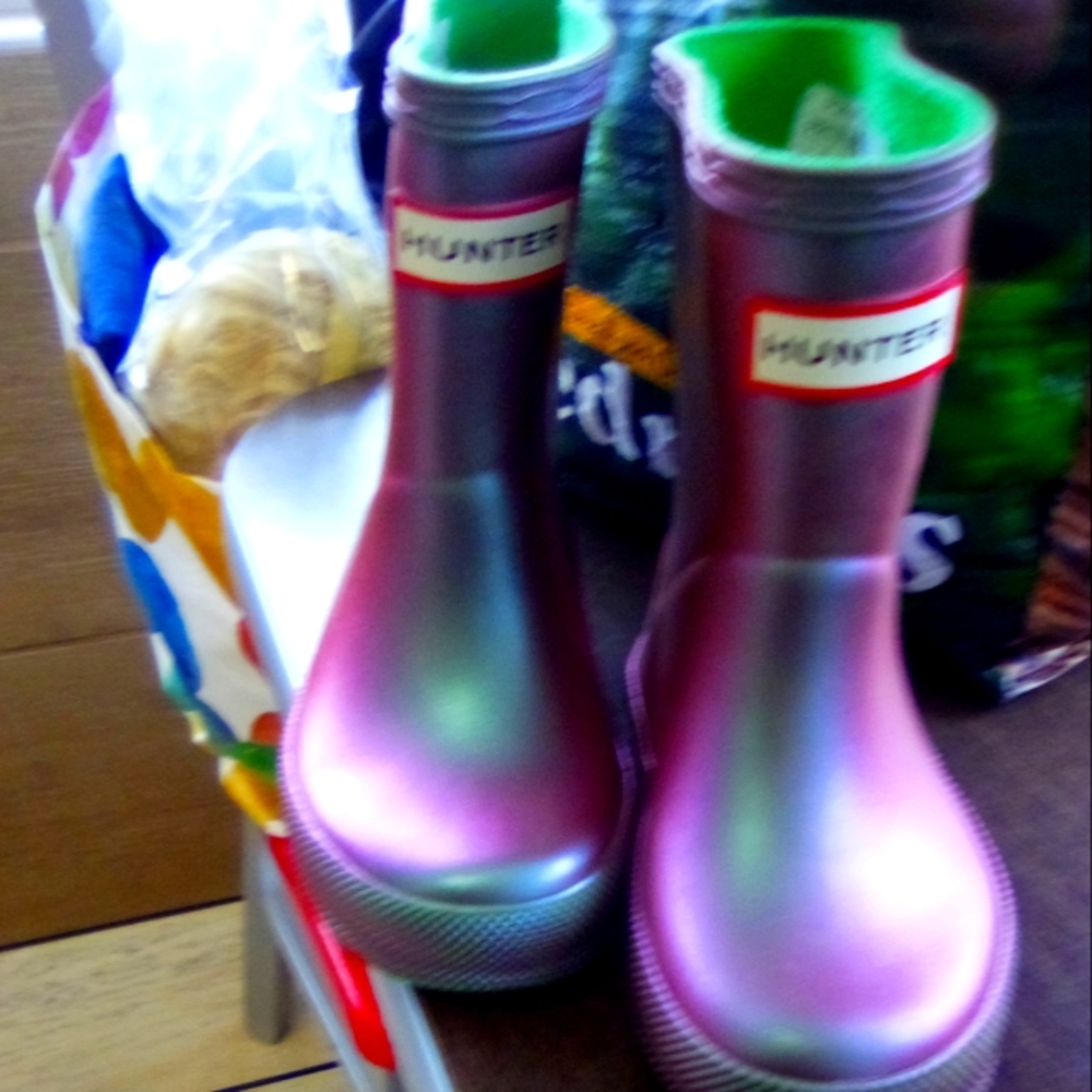 Hunter boots toddlers size 4